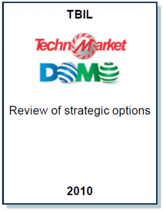 Entrea Capital conducted a review of strategic options for the Majority Owner of TechnomarketDomo